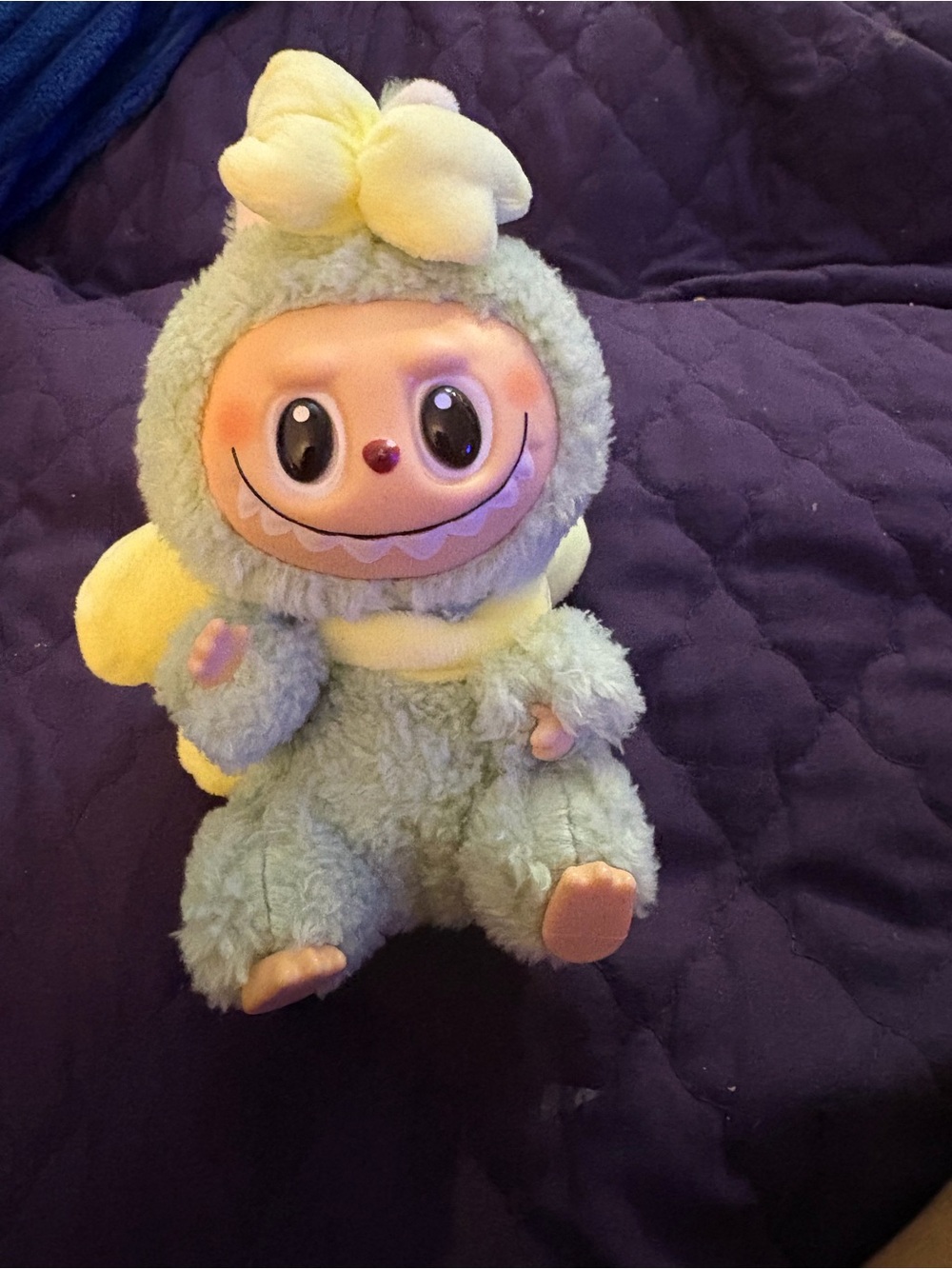 Plush Character Toy in Light Green and Yellow - Cute Costume Friend